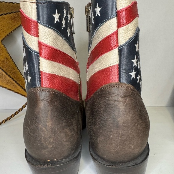 Womens JB Dillon USA Cowboy Boots Leather American Flag size B. - Picture 12 of 15